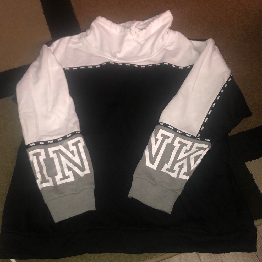 Black and White PINK sweater